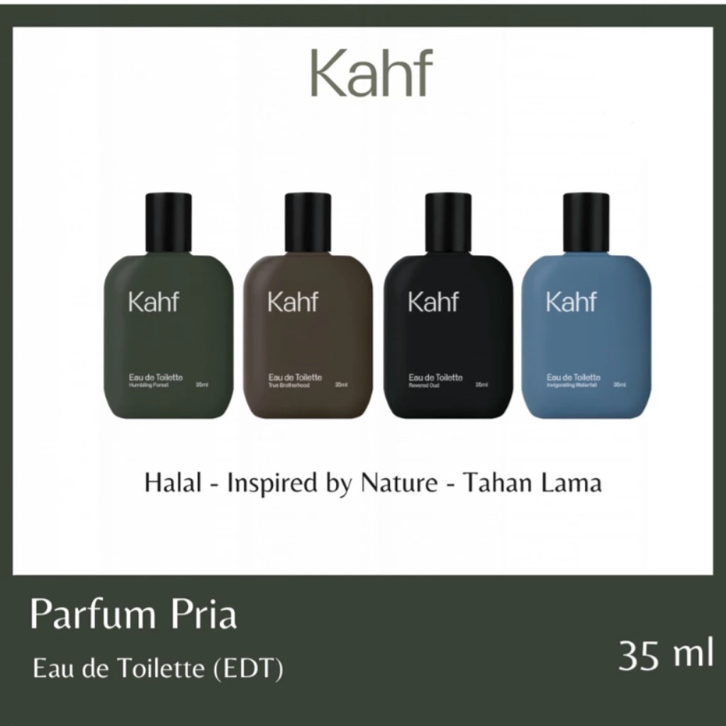 Jual KAHF Parfum Pria cowok Revered Oud Eau de Toilette 35 ml Humbling
