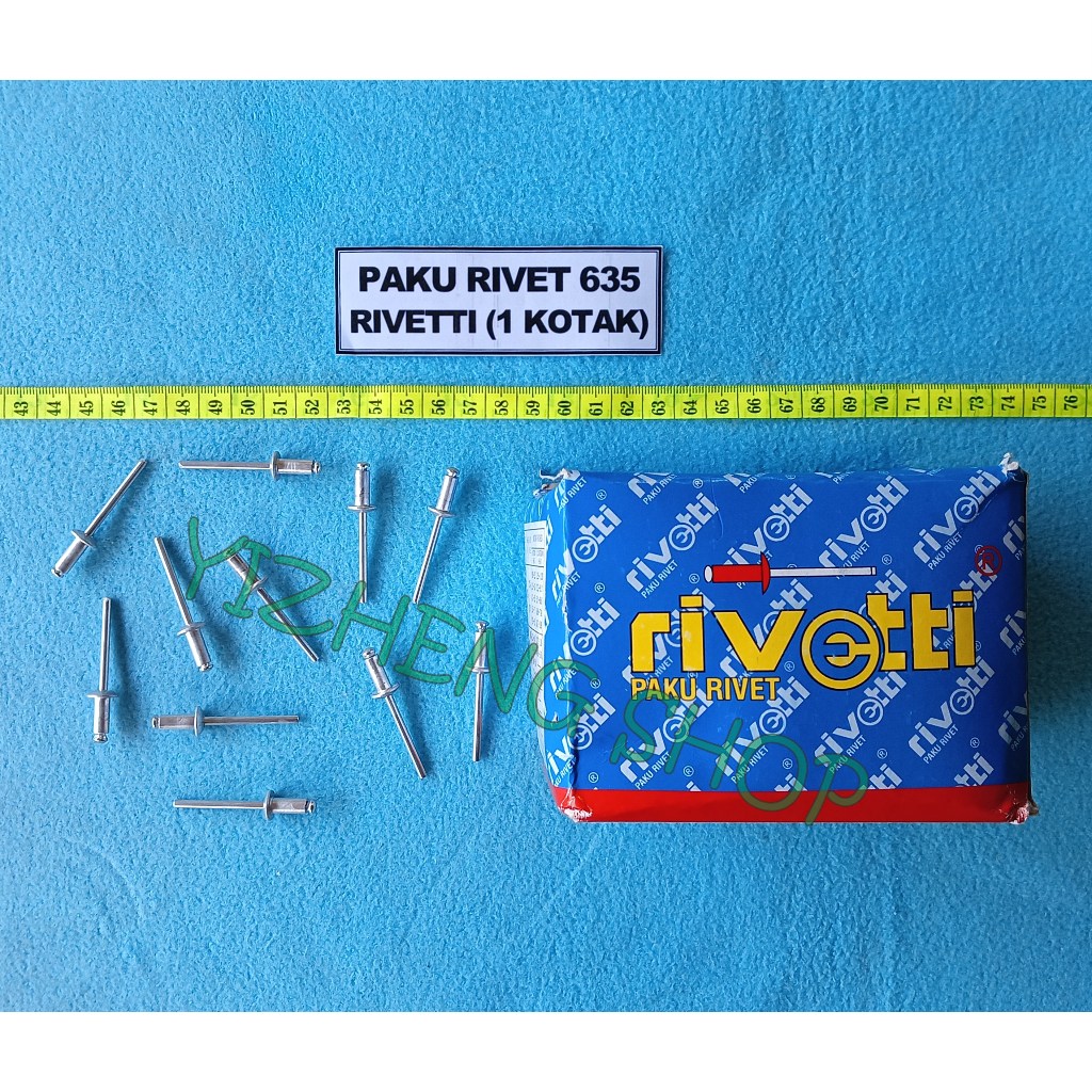 Jual Paku Rivet 635 RIVETTI 1 KOTAK (500 PCS) | Shopee Indonesia