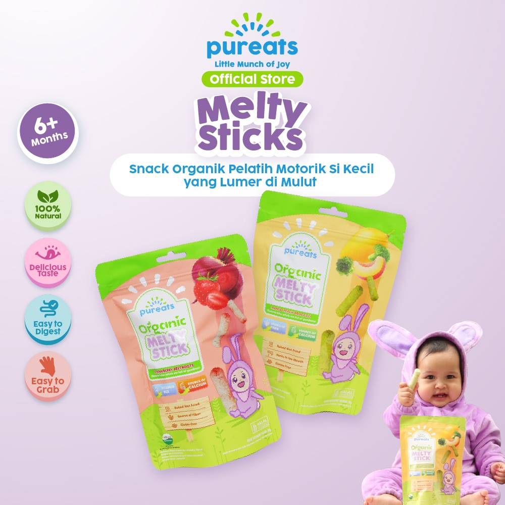 Jual Pureats Melty Stick - Snack Lumer di Mulut Rasa Sayur dan Buah ...