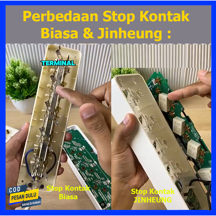 Jual JINHEUNG Stop Kontak Multi Tap Switch 4 Lubang 2 USB Port ...