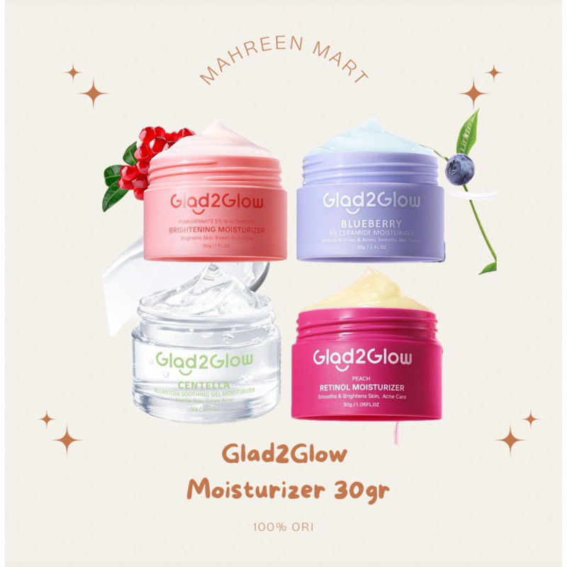 Glad2Glow Moisturizer Set 30gr Brightening Soothing