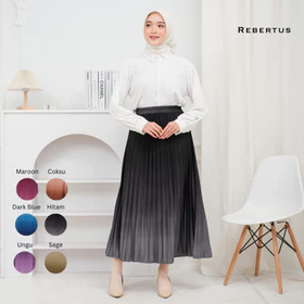 Rok Plisket Panjang Gradasi Wanita Rebertus Heyda