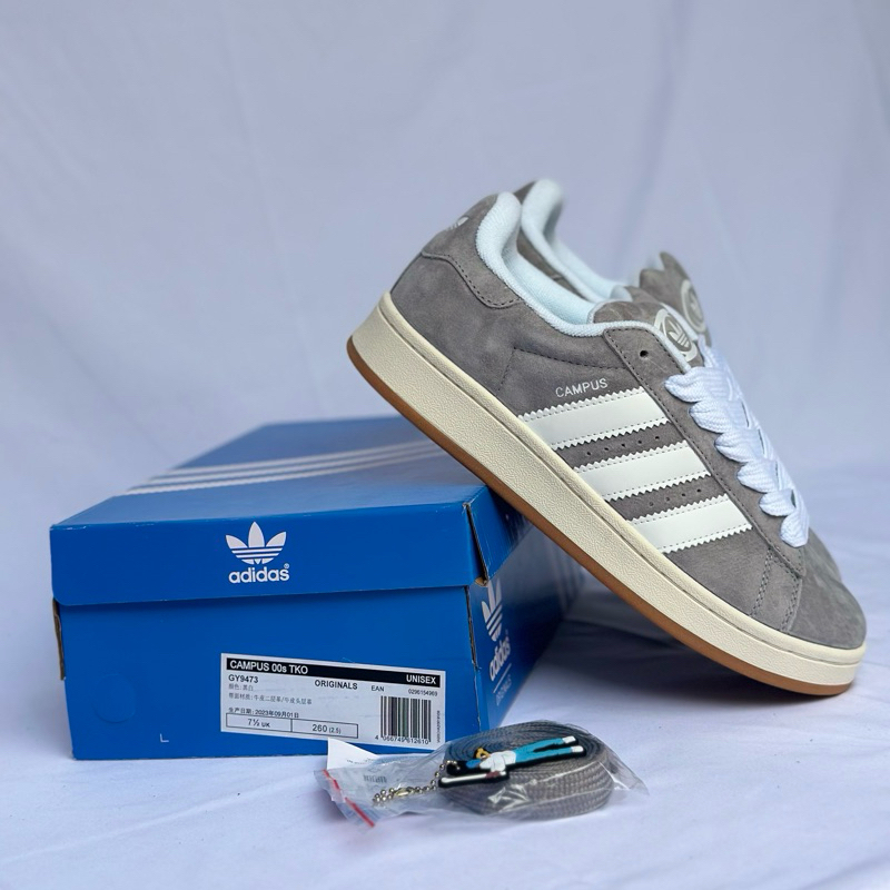 adidas gazelle silver green womens adidas Campus 00s "Grey/White"  SNKRZWRLD