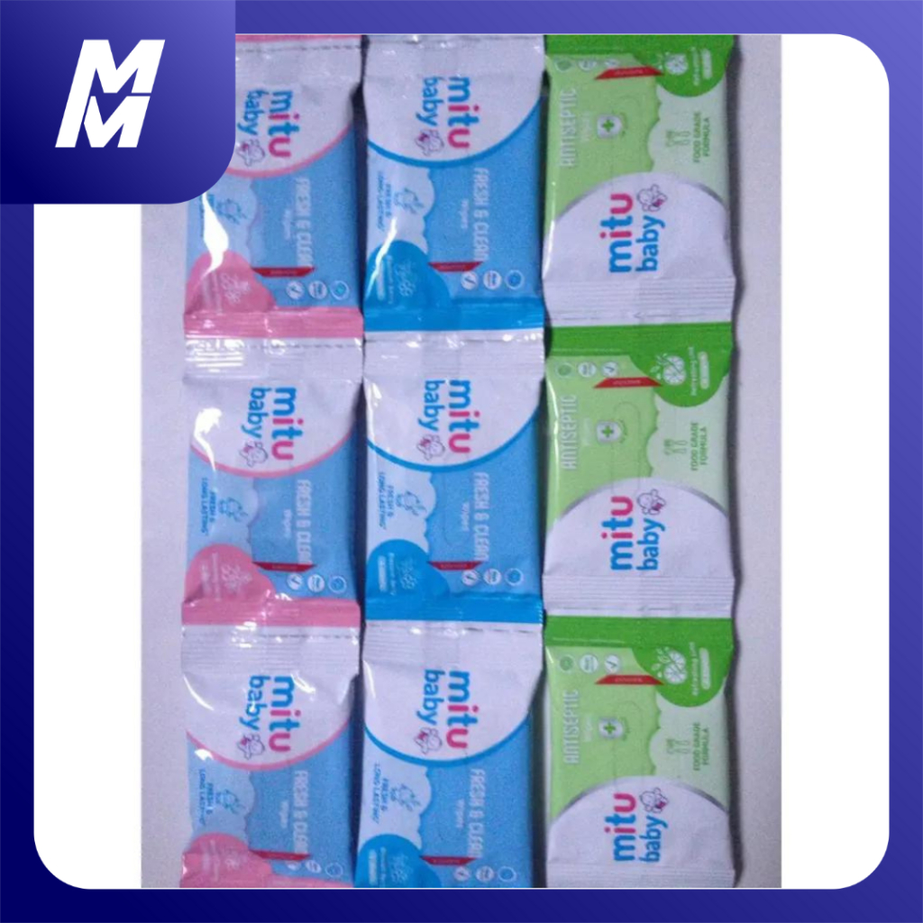 Jual Tisu Basah Mitu Renceng Kemasan Travel Sachet Renceng Baby Wipes ...