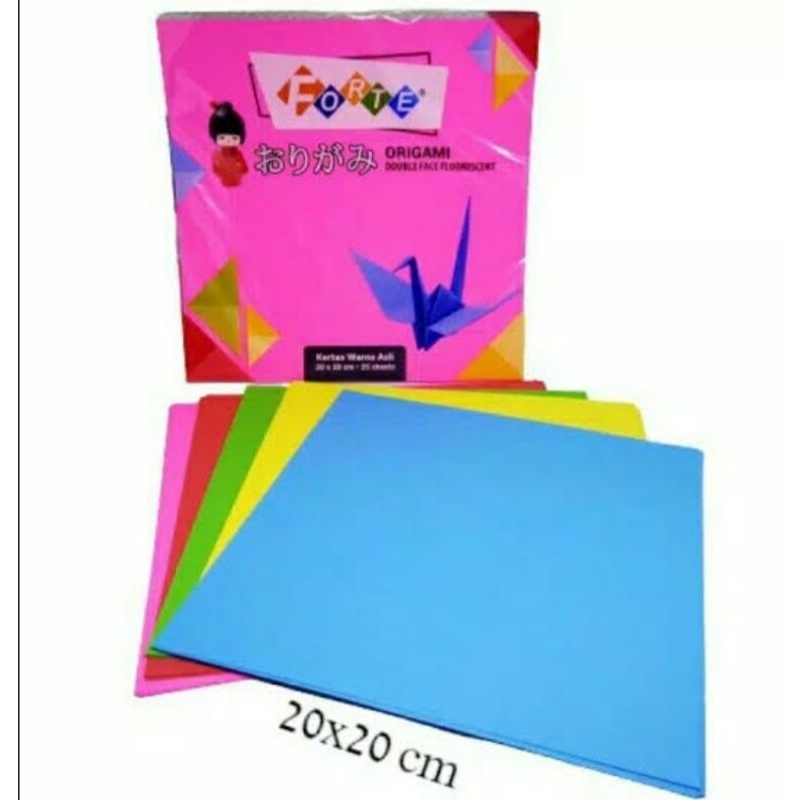 Jual Origami Forte 20x20cm Dua Sisi | Shopee Indonesia