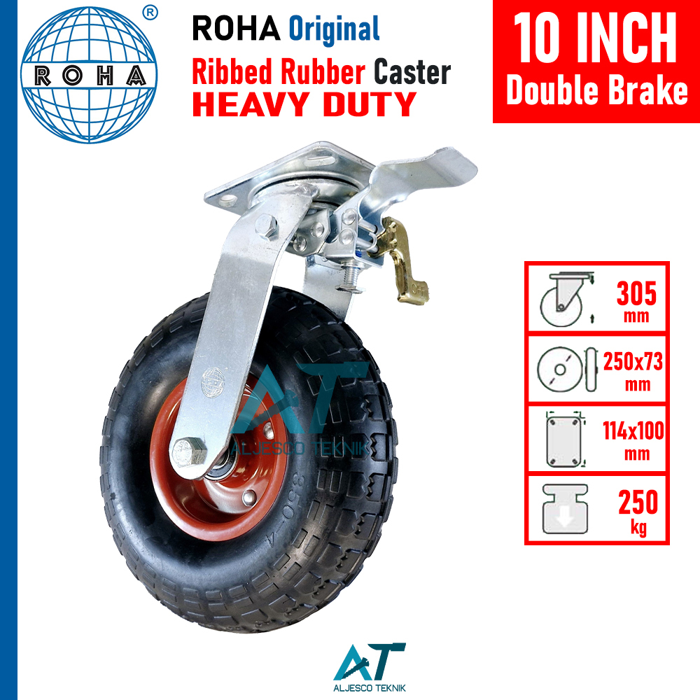 Jual RODA HEAVY DUTY 10 INCH REM KARET KEMBANG TROLI - GEROBAK | Shopee ...