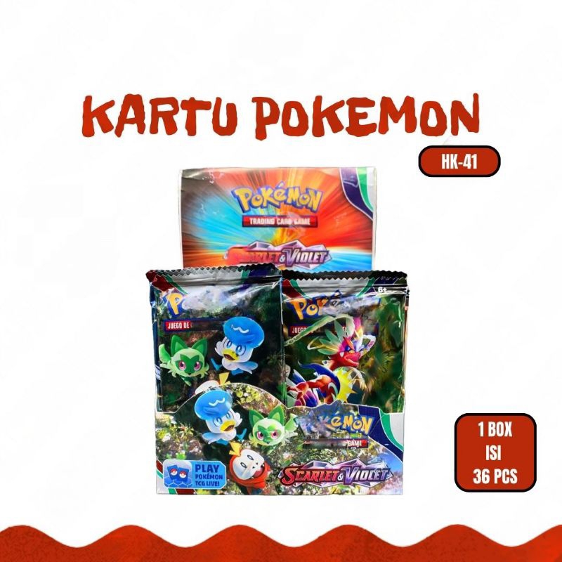Jual KARTU POKEMON 1 BOX ISI 36 PACK / TRADING CARD TCG POKEMON ...