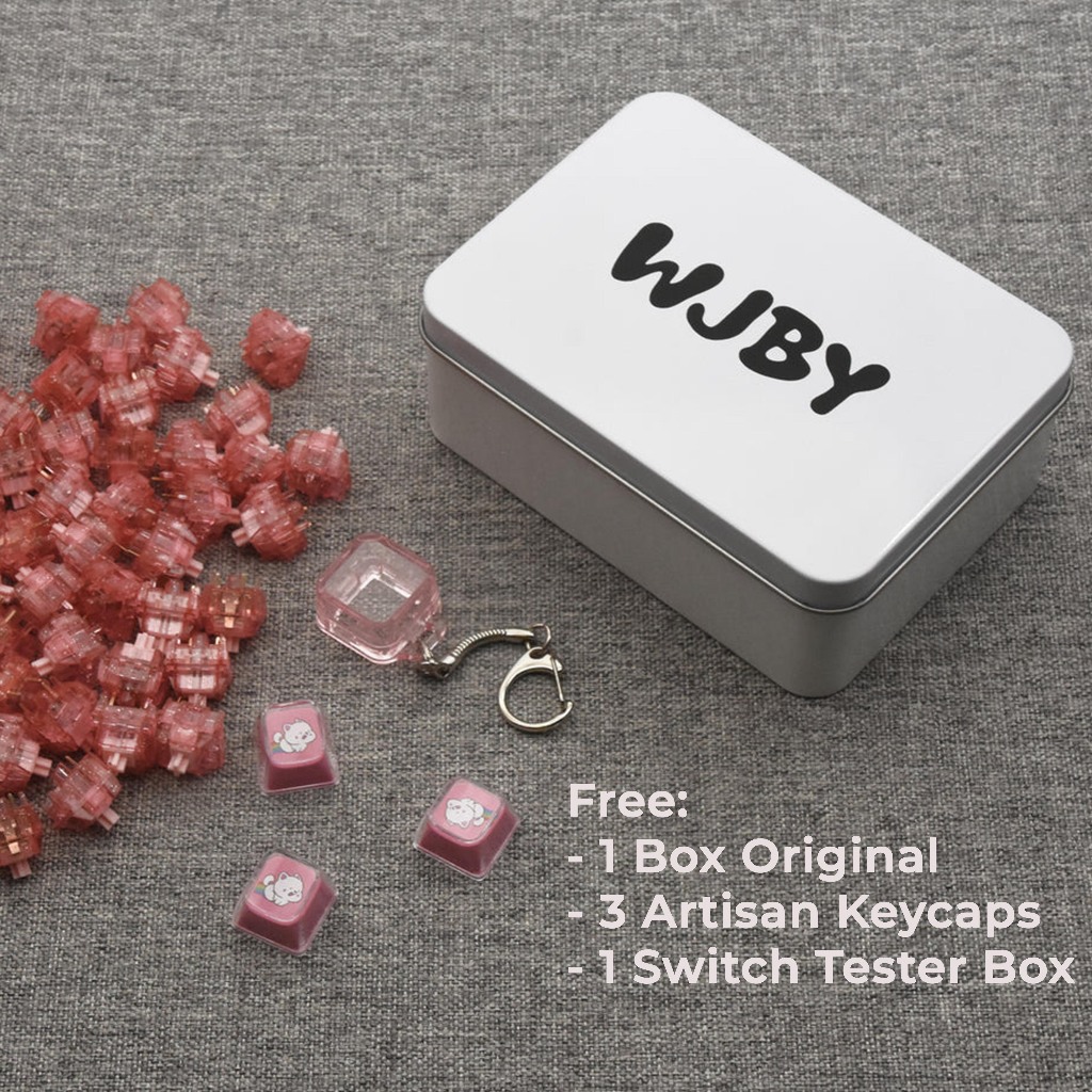 Jual HMX x WJBY SU Color R2 Pink Purple Linear Switch Mechanical ...