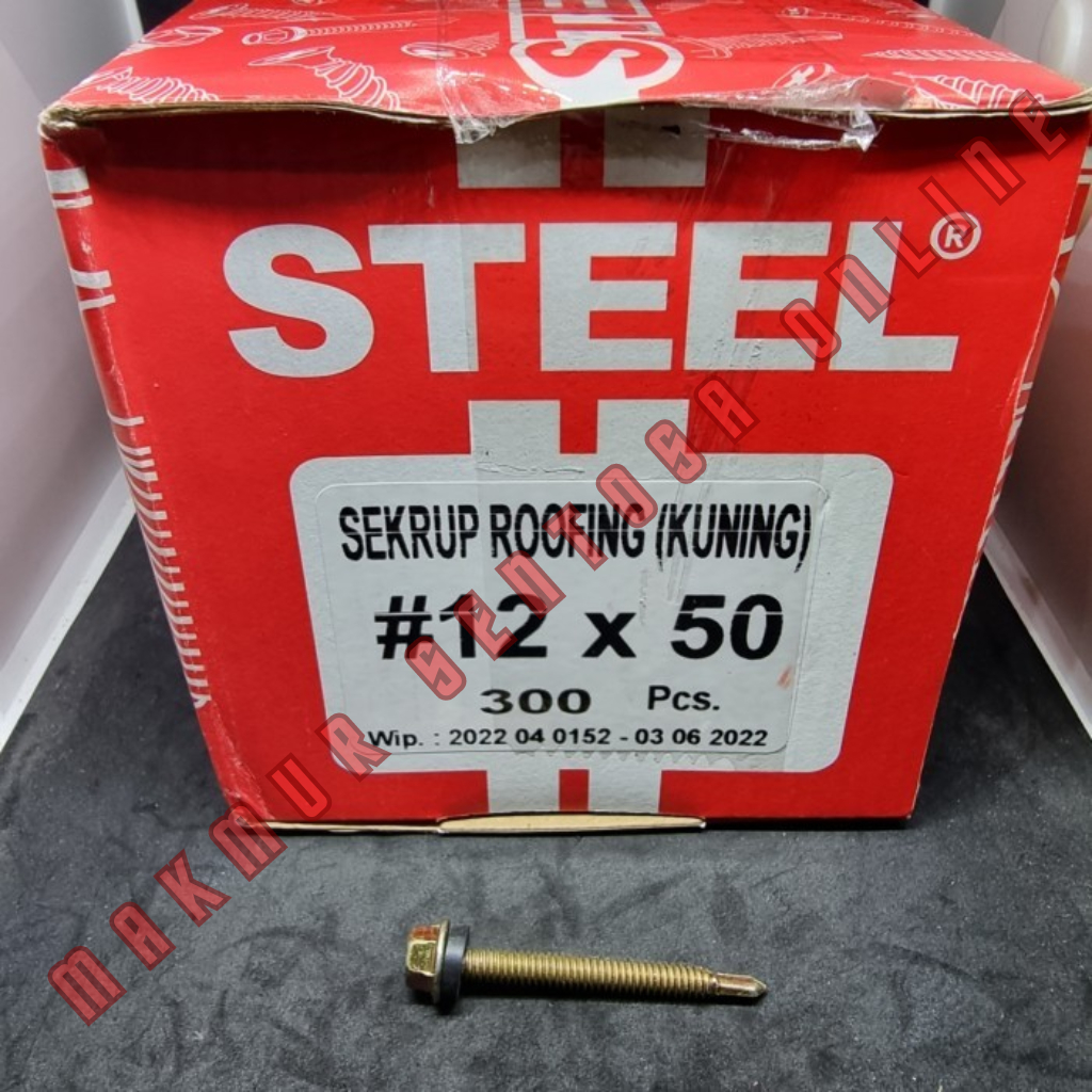 Jual Baut Roofing 5cm / Baut Baja Ringan 12x50 / Self Drilling Screws ...