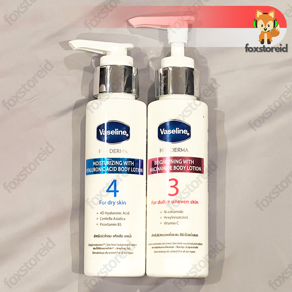 Jual VASELINE Proderma Hyaluronic Acid Niacinamide Brightening Body ...