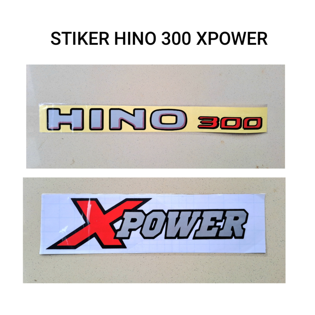 Jual Stiker Hino 300 x power / sticker xpower hino 300 | Shopee Indonesia
