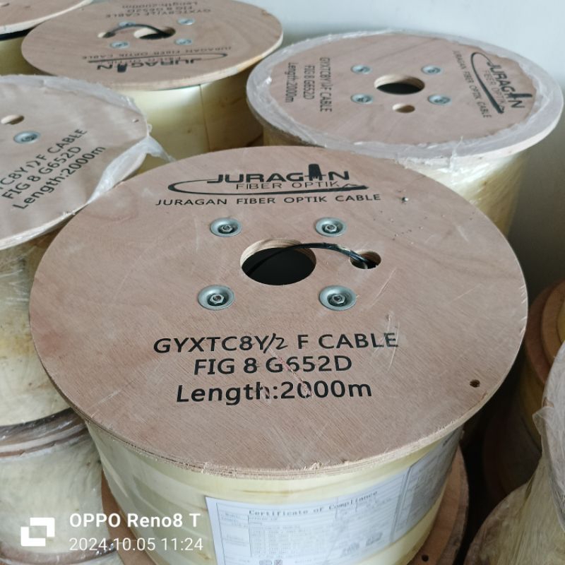 Jual kabel 12 core fig 8 / kabel 12 core / kabel fiber optik / kabel