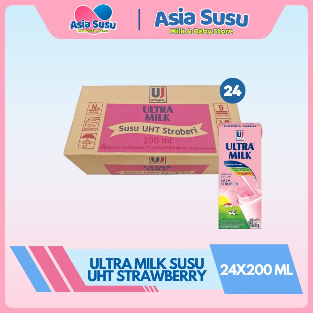 Jual [ KARTONAN ] ULTRA MILK SUSU UHT / FULL CREAM 200ML | Shopee Indonesia