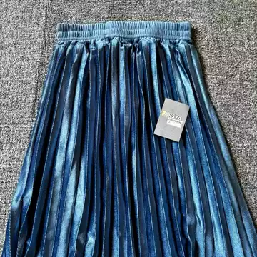 Rok Plisket Bludru Velvet Import Premium Panjang Casual