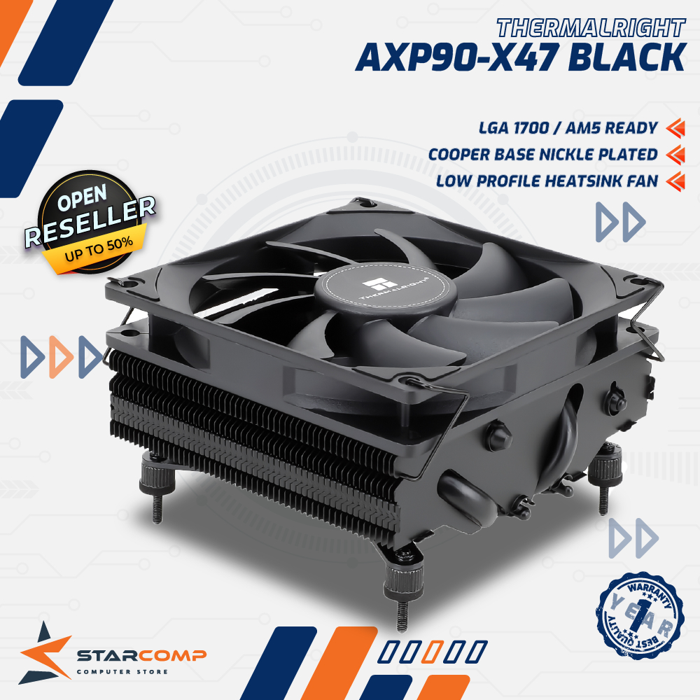 Jual THERMALRIGHT AXP-90 X47 Black Low Profile CPU Cooler Intel / AMD ...