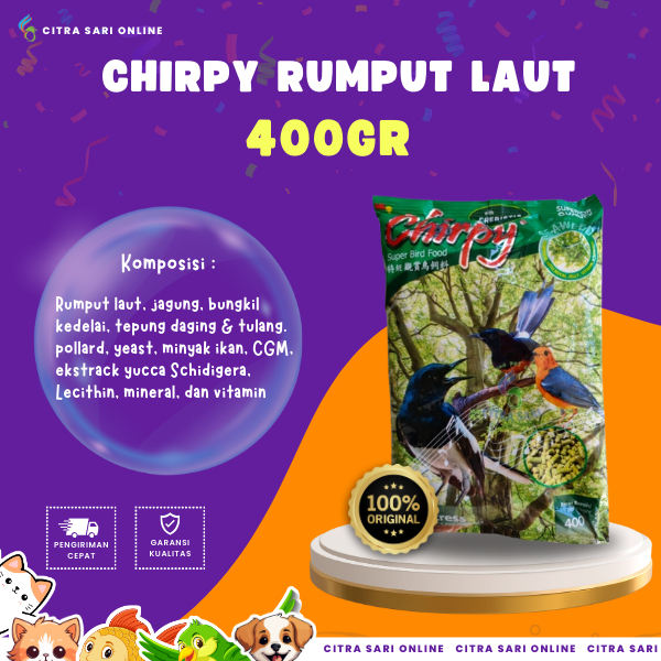 Jual Citra Sari Online | Chirpy Rumput Laut 400gr | Shopee Indonesia