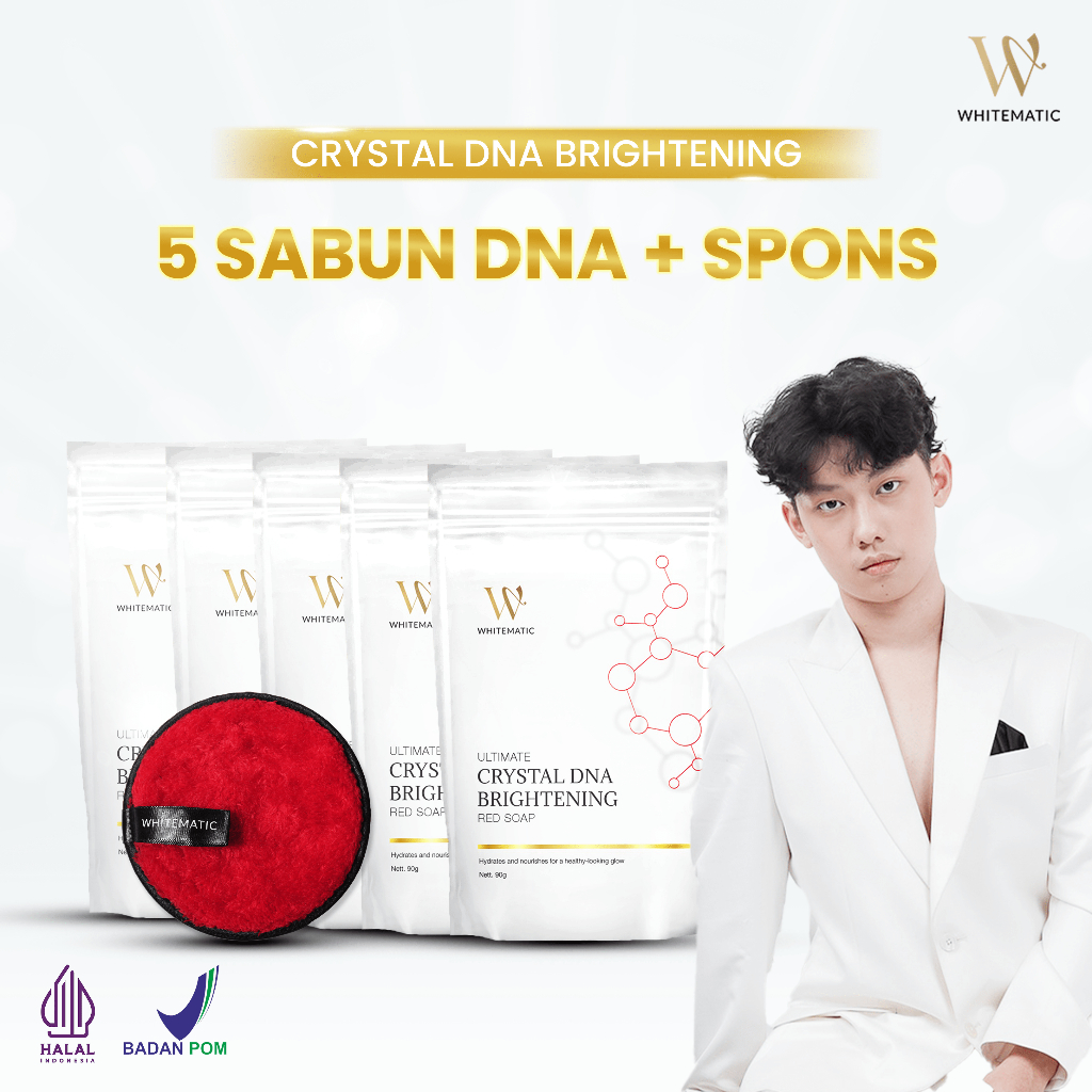 Jual [PROMO 5 SABUN] WHITEMATIC SABUN DNA + SPONGE | Shopee Indonesia