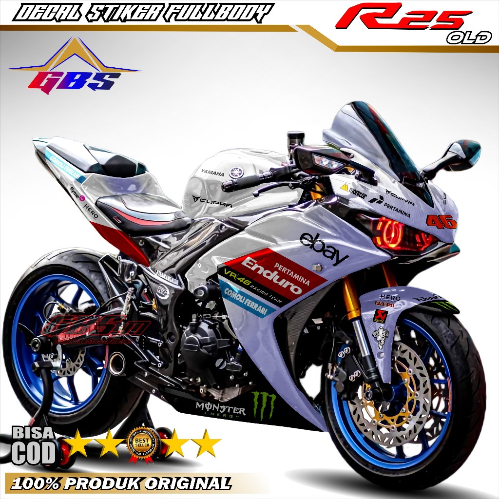 Jual COD BAYAR DI TEMPAT Decal Stiker R25 OLD Stiker R25 Full Body ...