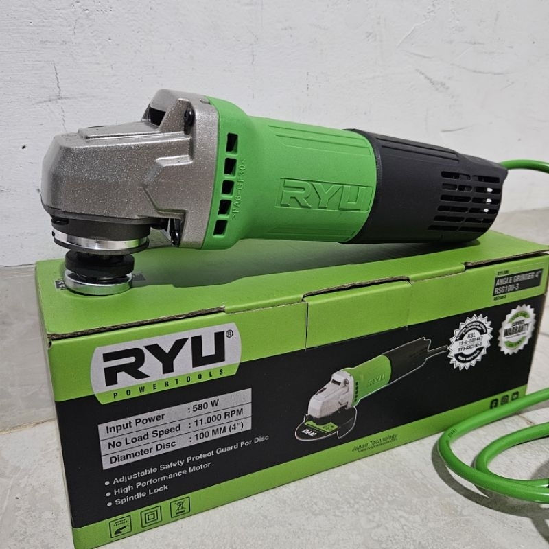 Jual Mesin Gerinda Tangan RYU RSG100-3 Angle Grinder 4