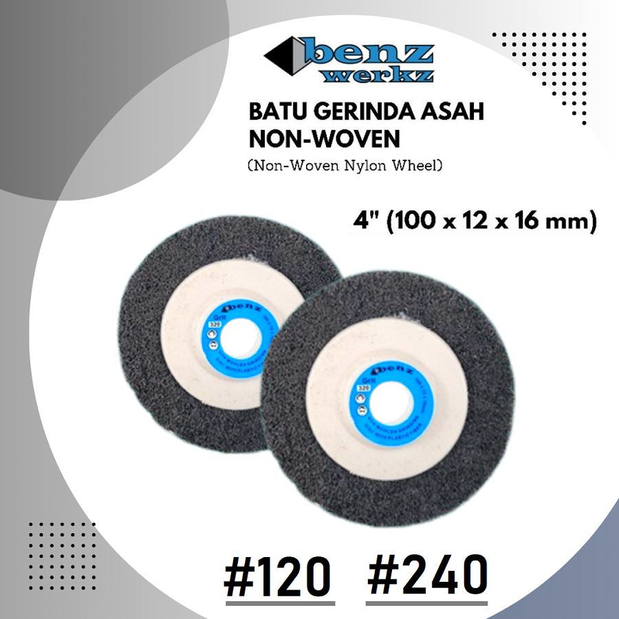 Jual BENZ Non Woven Abrasive 4 Inch #120 #240 - Poliac Poliak Poles ...