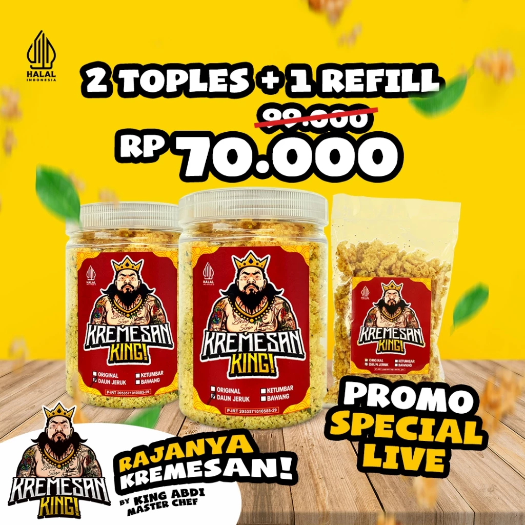 Kremesan King Abdi - 2 Toples 1 Refill