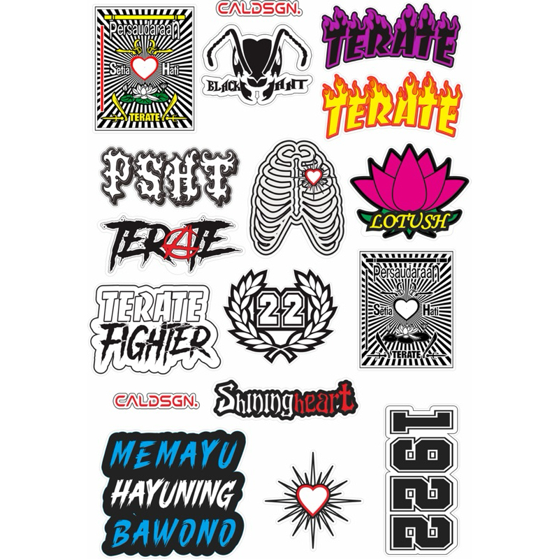 Jual Stiker PSHT cutting premium vol 1 | Shopee Indonesia