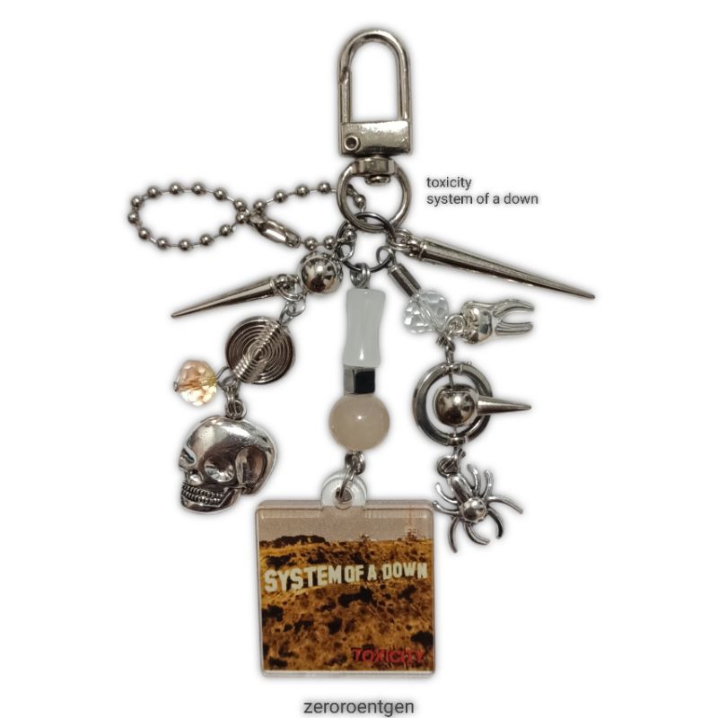 system of a down soad keychain bag charm gantungan kunci by zero roentgen