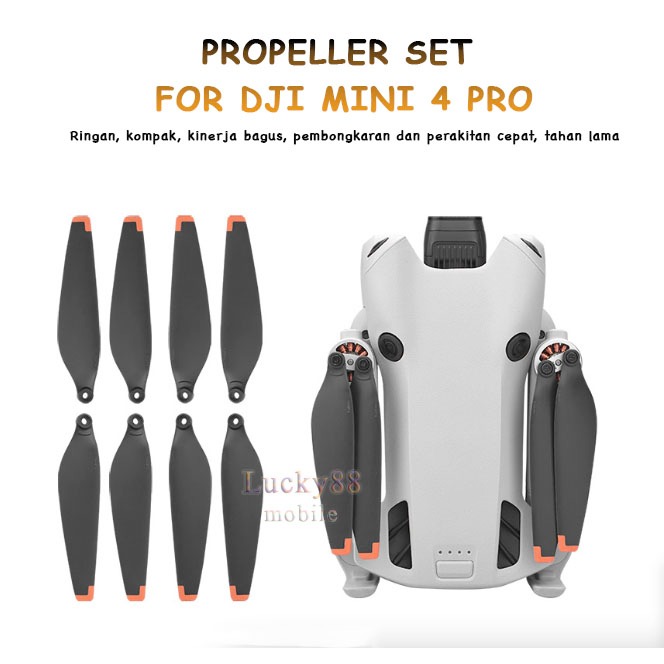 Jual BRDRC Propeller Set For DJI Mini 4 Pro Pengganti Bilah Baling ...