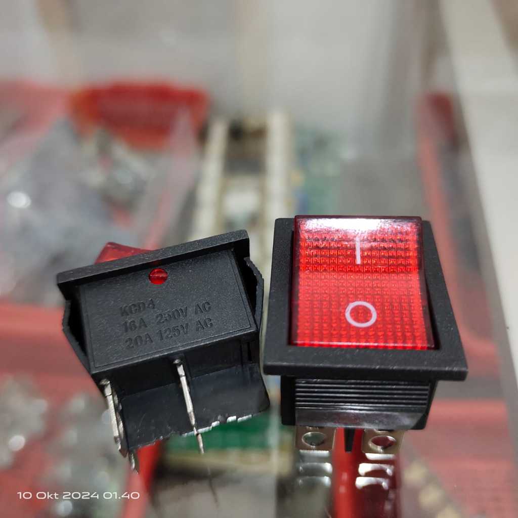 Jual SAKLAR POWER ON OFF BESAR PLUS LAMPU 4 KAKI | Shopee Indonesia