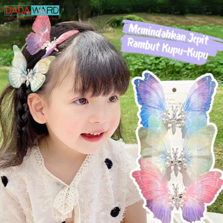 DADAWARD Jepit Rambut Wanita Model Kupu-Kupu Besar Gaya Korea Import