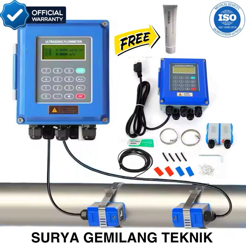 Jual Flow Meter TUF2000B 50-700mm TM-1 Ultrasonic Liquid Water Tester ...