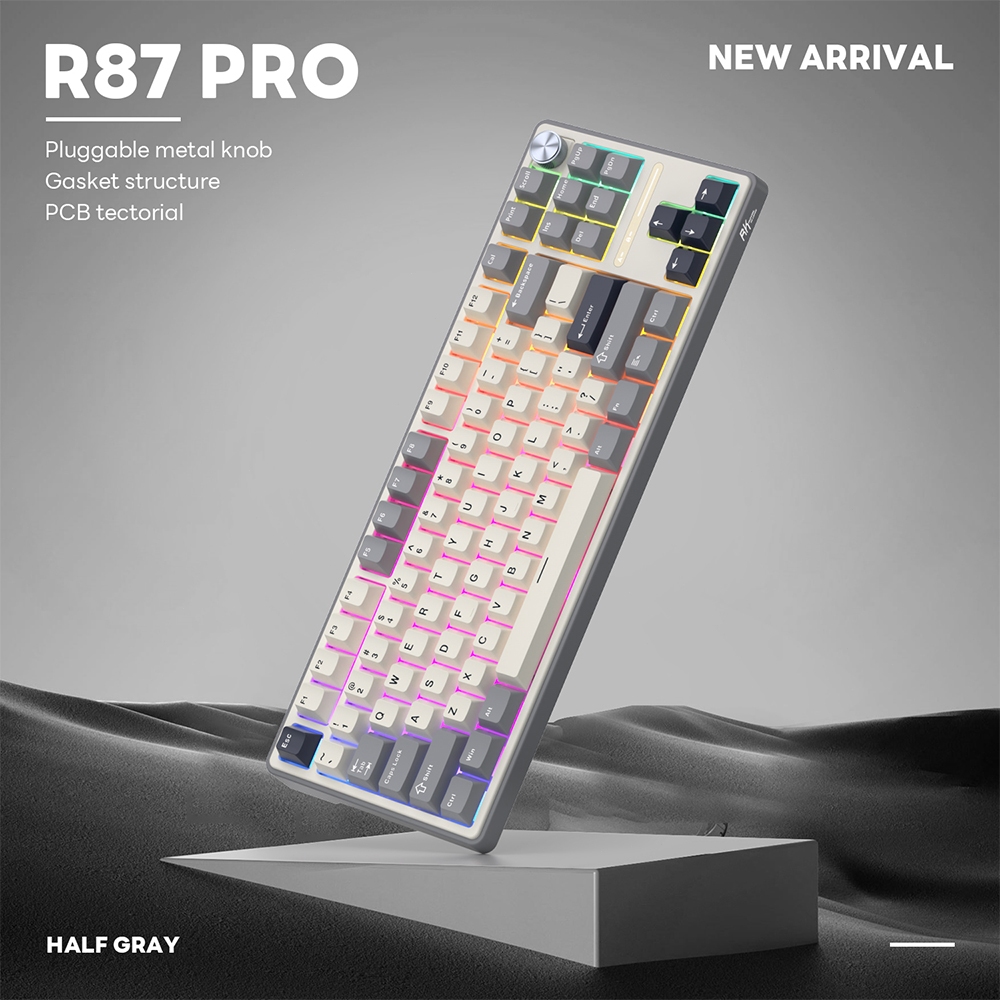 Jual Royal Kludge RK R87 Pro Half Grey 87 Key Gaming Keyboard | Shopee ...