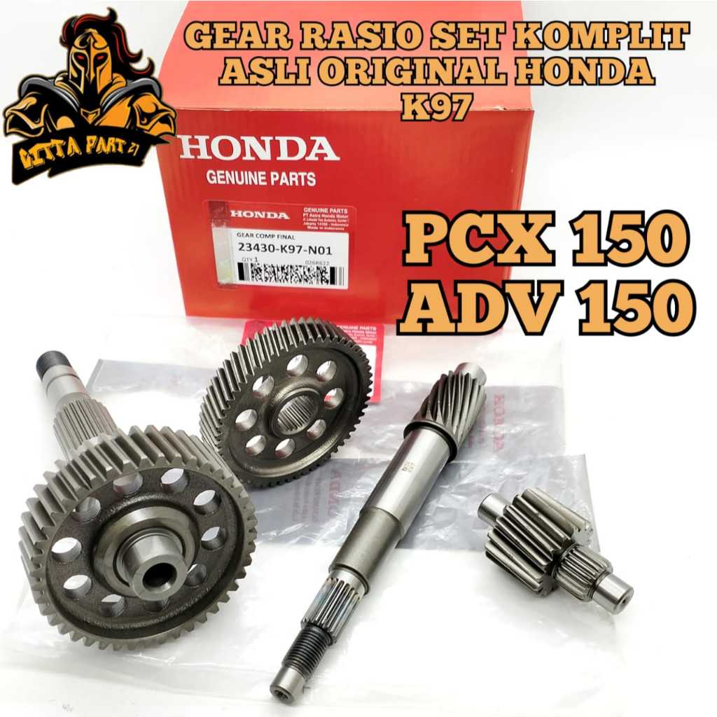 Jual GIGI GEAR RASIO SET KOMPLIT 4 MACAM ASLI ORIGINAL HONDA AHM ...