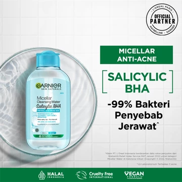 GARNIER Micellar Cleansing Water Pink Salicylic Blue Biphase Oil – (400ml 125ml 50ml)