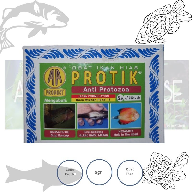 Jual Akari Protik Anti Protozoa obat ikan sirip kuncup 5gr | Shopee ...