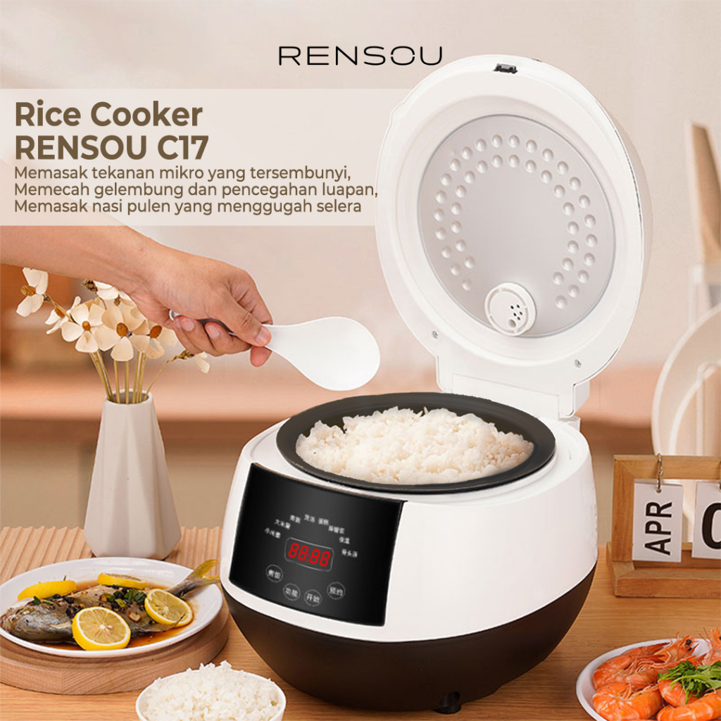 Jual RENSOU C17 3in1 Rice Cooker Magic Com Besar 2.2L Penanak Nasi ...