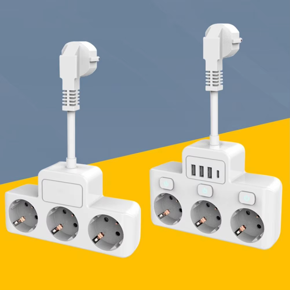 Jual European Plug Adapter with USB Ports Travel Use Plug Adapter Type