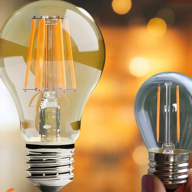 Jual Lampu Bohlam LED G45 4W Filamen Cahaya Kuning Putih Lampu Caffe ...