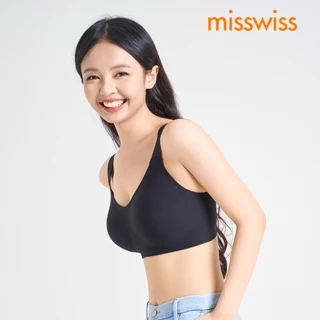 MISSWISS - Bra Seamless Tanpa Kawat Pakaian Dalam Wanita Busa Tipis BH Big Size Cup 34-42 #066