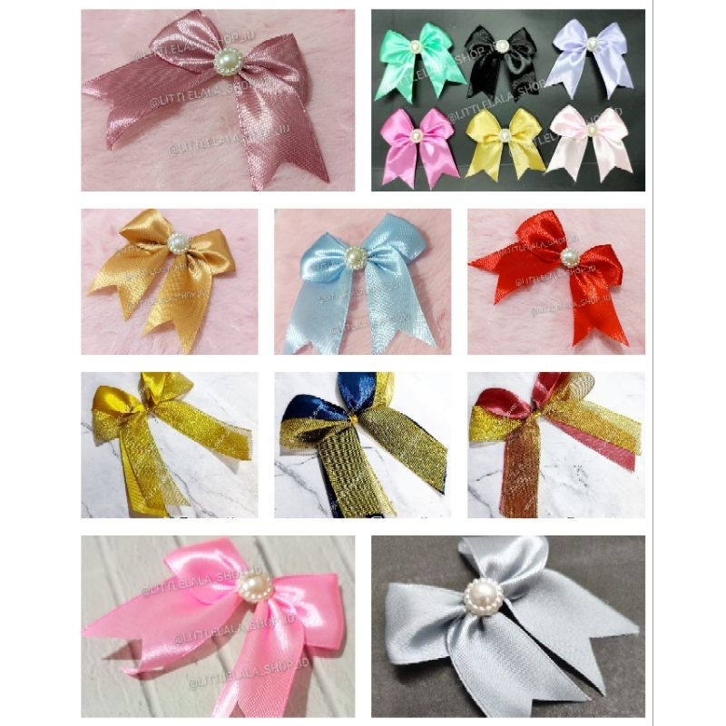 Jual Pita Hampers Kado/MiniRibbons/Pita Hampers Mini/pita satin/bow tie ...