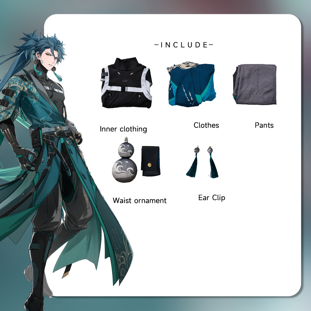Jual Jiyan Cosplay Game Wuthering Waves Costume Wig Outfit Midnight ...