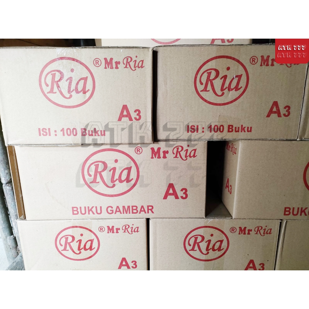 Jual 1 KARTON BUKU BUKU GAMBAR A3 RIA 100 /DRAWING BOOK A3 RIA 1DUS ...