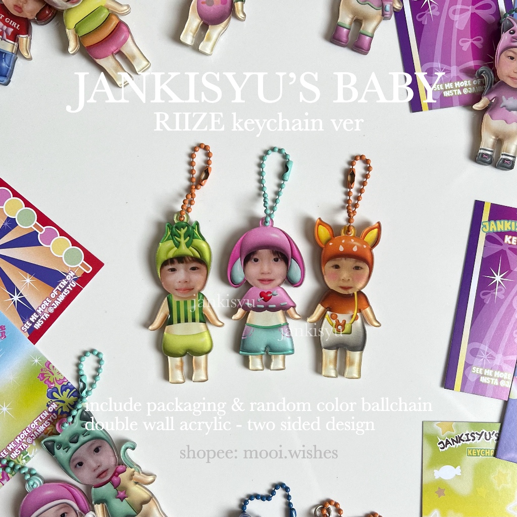 Jual Jankisyu’s Baby Riize ver Bag Charm Keychain Acrylic Sonny Angel ...