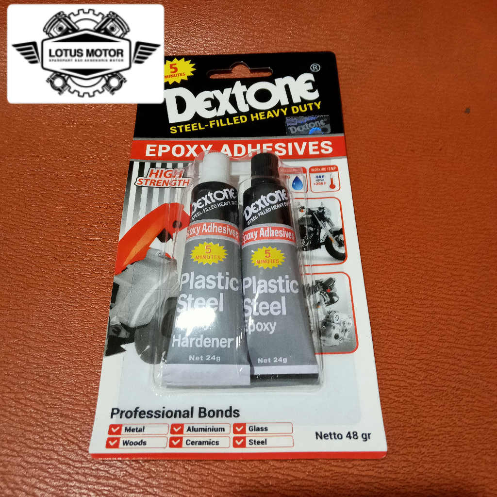 Jual LEM PLASTIC STEEL / LEM BESI DEXTONE ORIGINAL DI JAMIN KUAT ...