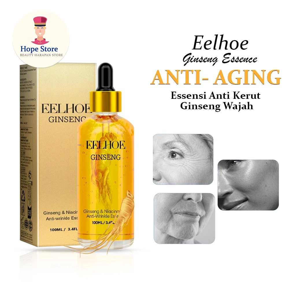 EELHOE Ginseng Serum Anti Kerut Hydrating Mencerahkan Anti Aging Glowing 100ml | AutoStock