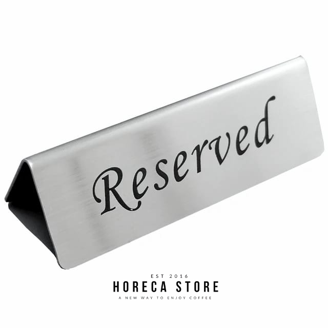 Jual Reserved stainless steel stand - Tanda Meja reserved stainless ...