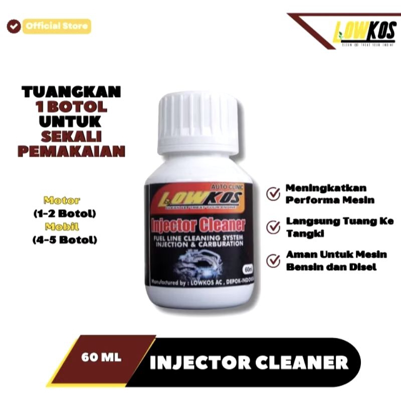 Jual LOWKOS Injector Cleaner Motor 60ml | Shopee Indonesia