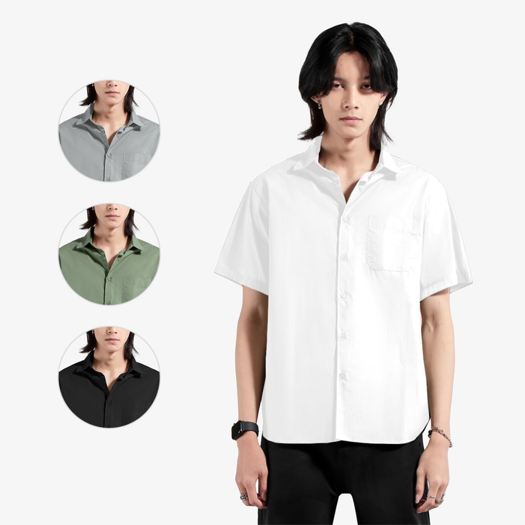 Jual Owners Short Shirt Vincent Kemeja Lengan Pendek Pria Wanita