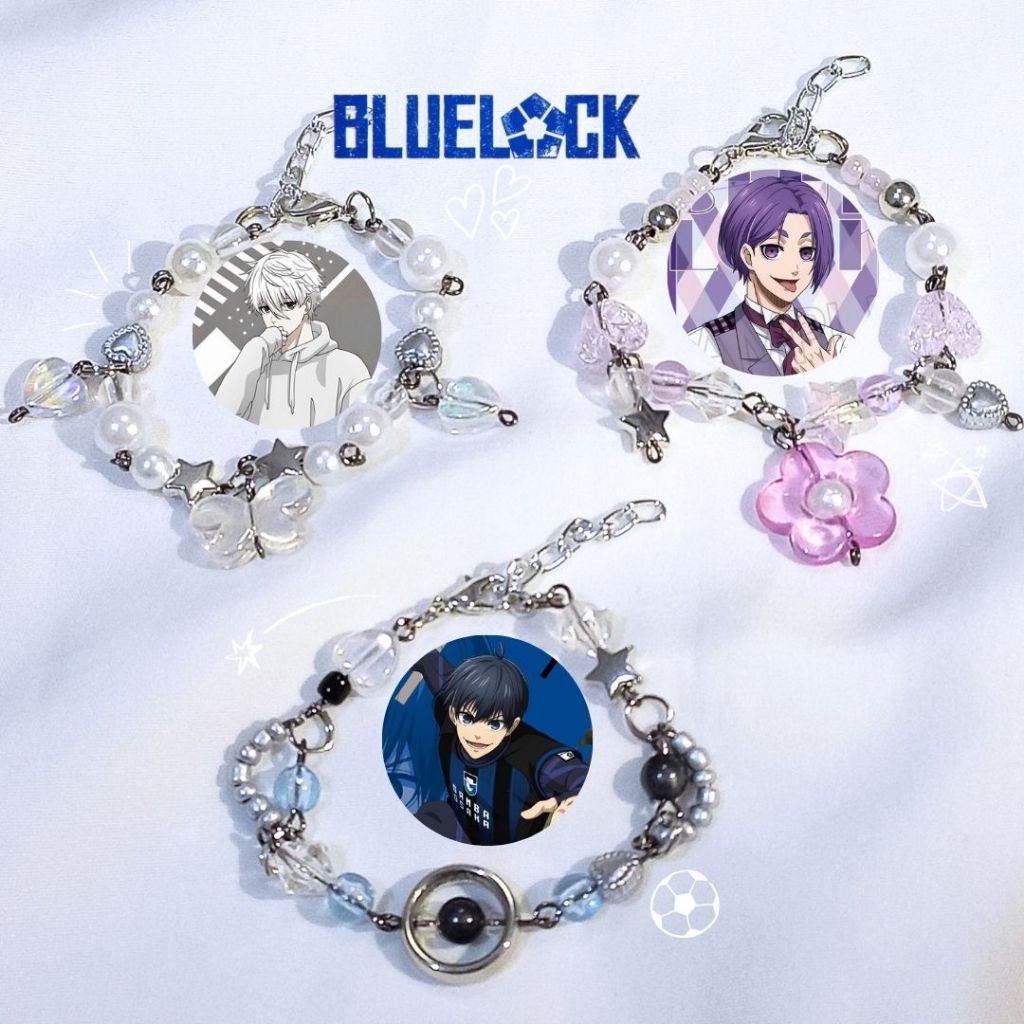 Jual BEADS BRACELET | Blue Lock Inspired Bracelet Series | GELANG BLUE ...
