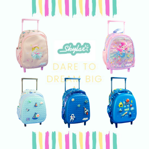 Jual SKYLAR TROLLEY 10-inch Backpack With Retractable Handle/troli paud ...